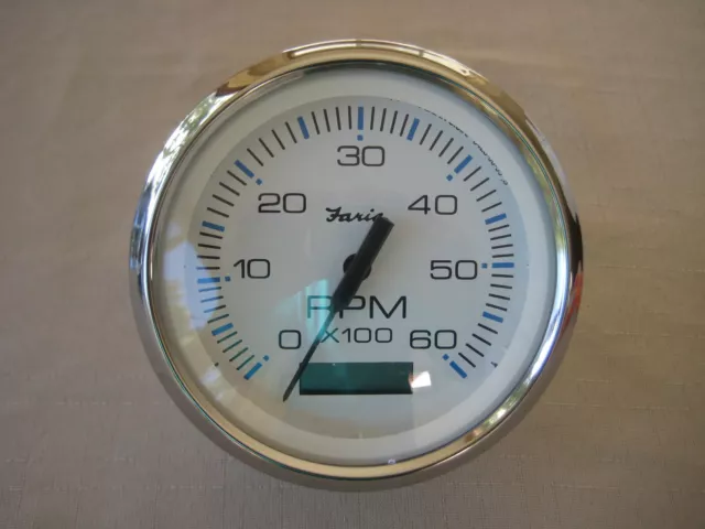 Faria Inboard Tachometer With Hour Meter , Suit Wakeboard , Ski , Raceboat