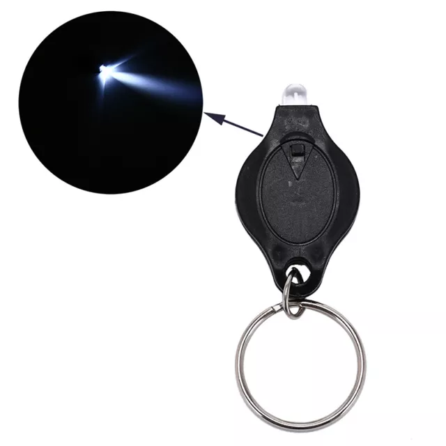 mini keychain squeeze light micro led flashlight torch emergency key ring lig ZR