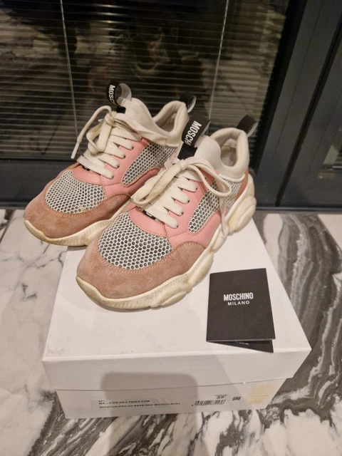 Moschino teddy bear trainers 2025