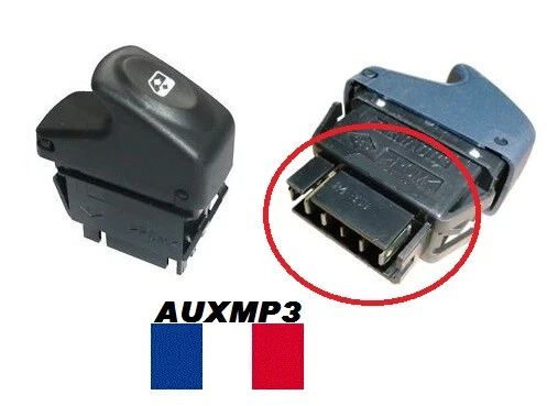Interrupteur De Lève-vitre Avant Gauche Pour Renault Twingo 1 Phase 2 - 7700434845, Occasion