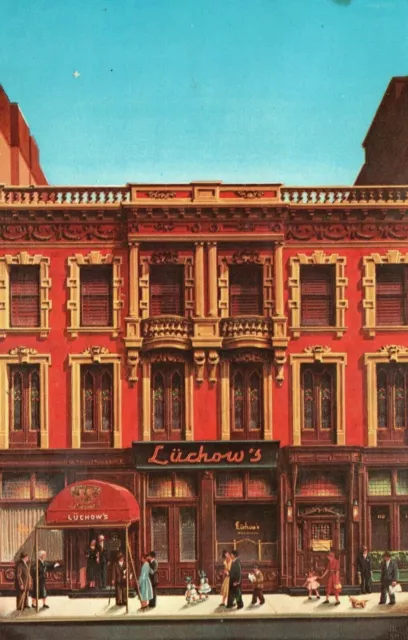 Vintage Postcard Luchow's Famous Restaurant E 14th Street New York City NY
