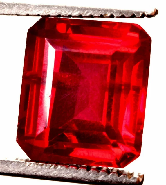 15.65 Cts. Natural Mozambique Red Ruby Emerald Shape Certified Gemstone