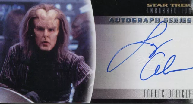 Star Trek Insurrection The Movie Autograph Card A-18 Larry Anderson As Tarlac