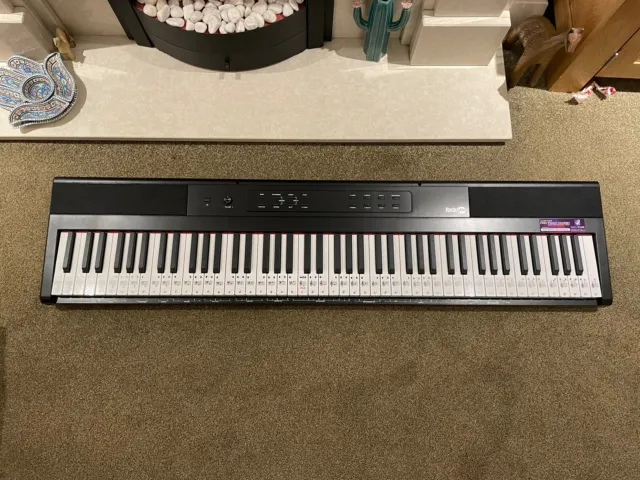 RockJam 88 Key Full Size Digital Electric Piano Keyboard Semi Weighted Keys RJ88