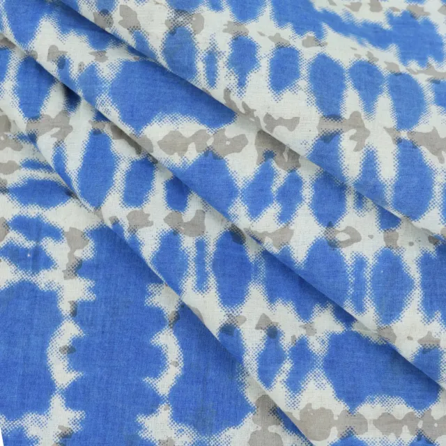 Indien 4.6m Batik Coton Imprimé Artisanat de Couture Tissu Femmes
