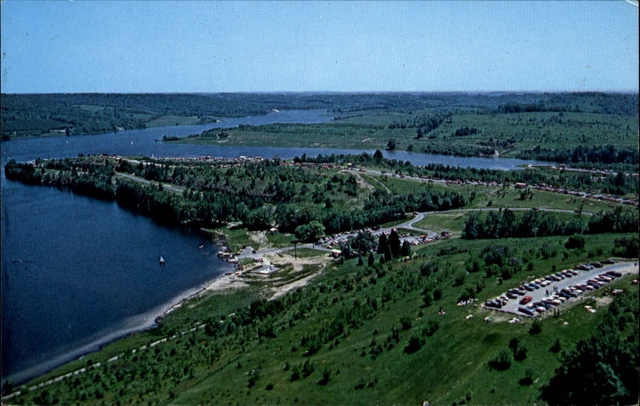 Moraine State Park~aerial view~between Butler and New Castle Pennsylvania PA