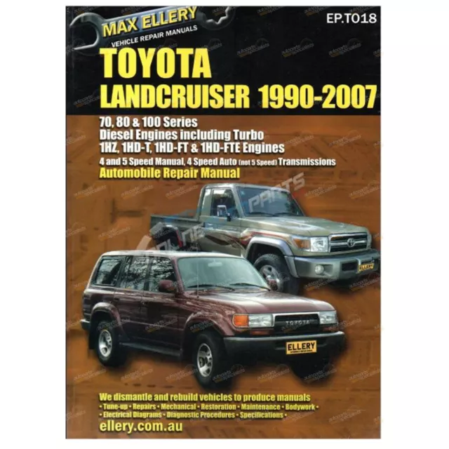 Repair Manual for Landcruiser 70 73 75 78 79 80 105 Series Diesel Workshop 2