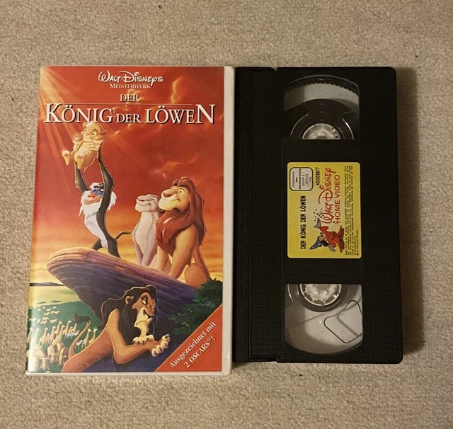 Disneys 'Der König Der Löwen' [Original VHS-Kassette] – Zeichentrickfilm-Klassiker Mit Simba, Mufasa & Scar