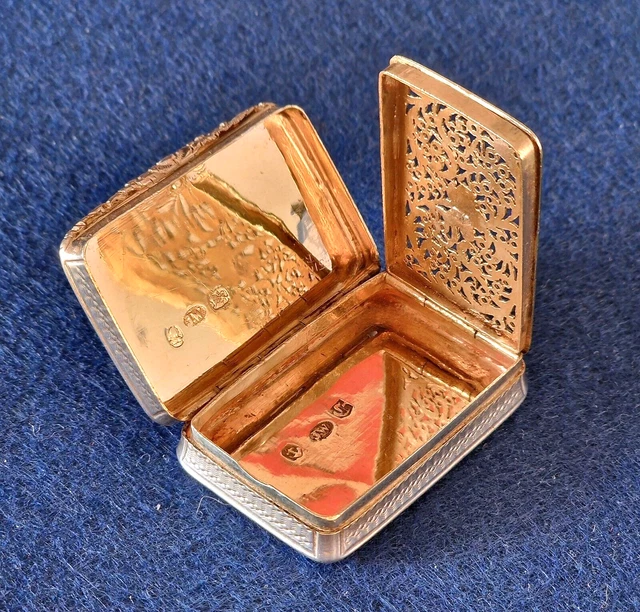 George IV Silver Vinaigrette, Birmingham 1828, Joseph Willmore, 23.4g, Stunning
