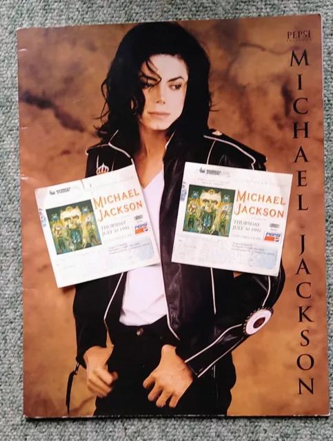Michael Jackson Pepsi Presents Dangerous Programme With Tickets- 1992