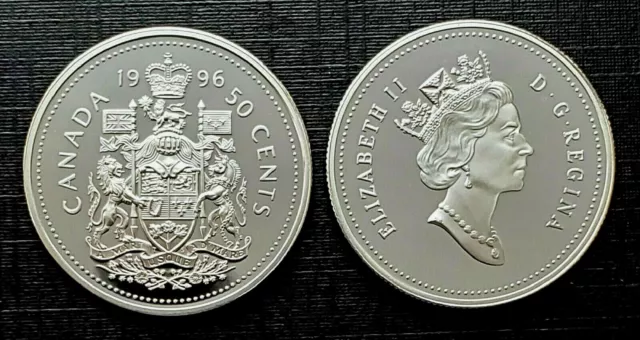 Canada 1996 Proof Silver Fifty Cent Piece!!