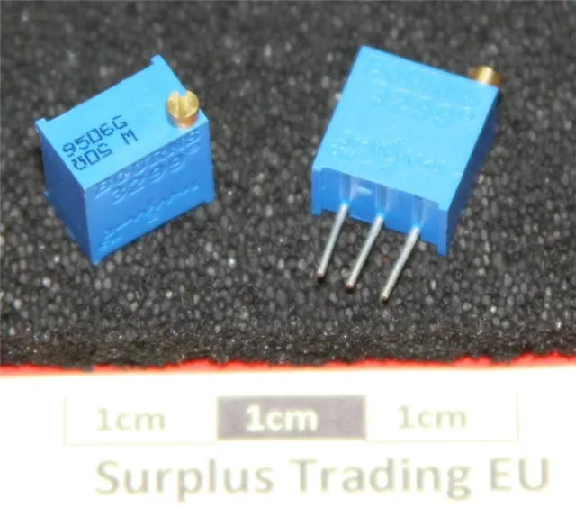 Bourns 3299W 3/8" Square 50Ω Vertical Trimpot Preset Resistor