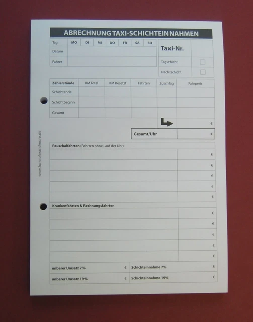 Taxi-Quittung ohne Durchschlag aus Produktkategorie Formulare | taxi Taxi-Quittung ohne Durchschlag aus Produktkategorie Formulare | taxi