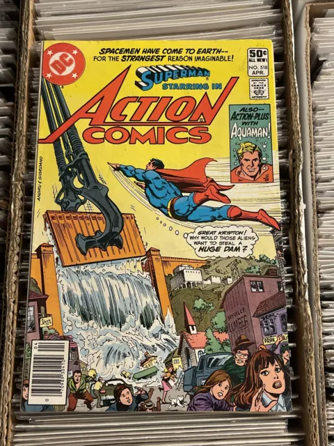 ACTION COMICS #518 SUPERMAN AQUAMAN ROSS ANDRU DICK GIORDANO 1981 dc comics