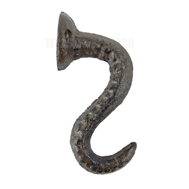 Octopus Tentacle Wall Hook Cast Iron Key Coat Towel Hanger Nautical Beach Brown 2