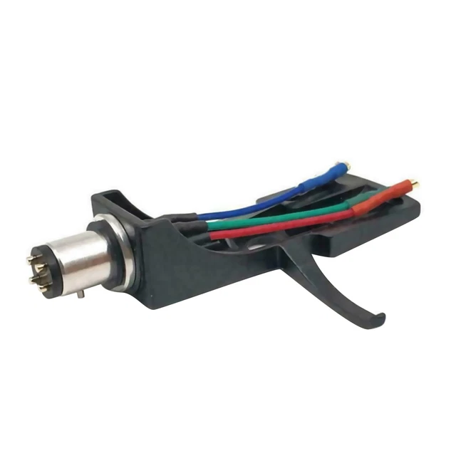 thumbnail image 2 of Universal Standard Aluminum Turntable Headshell - 1/2 Inch Bayonet Mount With Leads, Black Finish 2 of 4