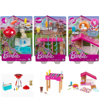 Cuccio BARBIE MINI PLAYSET CON ANIMALE MATTEL MTGRG75 