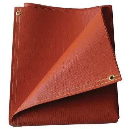 Hi Temp O51-61-20 Welding Curtain,147.6 Ftw,5.08 Ft,Orange