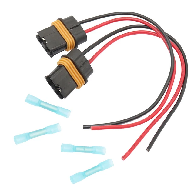2PCS  Fits Corvette Camaro TPI LT1 LS1 LS6 Fan Cooling Connector Pigtail Harness