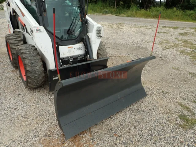 Brand New Bobcat 60" Snow Blade Attachment For Skid Steers, Hydraulic Angle!
