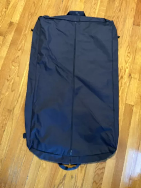 Military Garment Bag Cover Suits Dresses Clothing Foldable Navy Blue