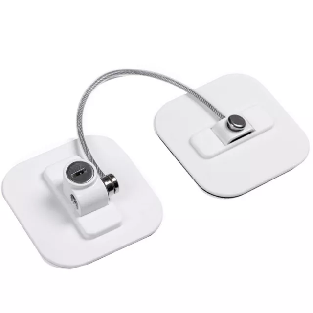 Frer Lock with Key for Child Safety,Locks to Lock Fridge and Cabinets-1Pack M8U6