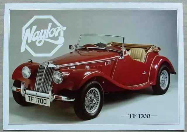 NAYLOR TF 1700 MG TF Car Sales Brochure c1986