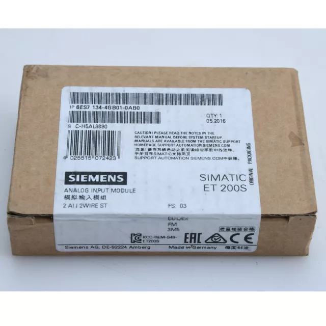 1PC Siemens 6ES7 134-4GB01-0AB0 6ES7134-4GB01-0AB0 Module Analog New In Box 3