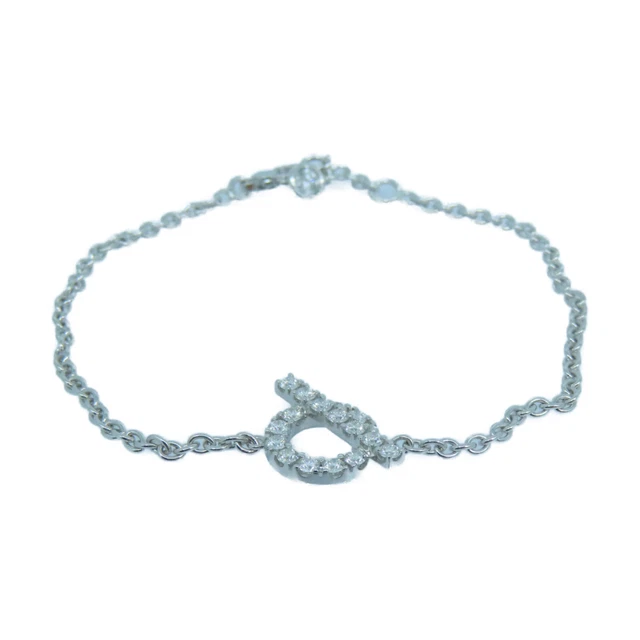 Hermes Finesse Bracelet 0.55ct Diamond 18K White Gold