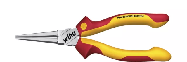 Wiha Long Round-Nose Pliers Professional Electrician 160mm long VDE 26735