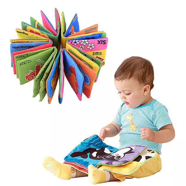 Infant Baby Children Kids Intelligence Development Cloth Book Cognize Book Toys