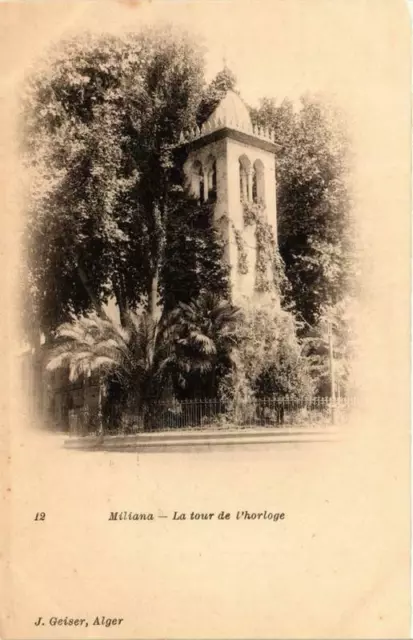 CPA AK Geiser 12 MILIANA The Clock Tower Algeria (755810)