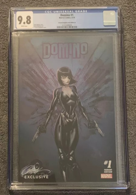 Domino 1 Cgc 9.8 J Scott Campbell Exclusive D Cover Variant Marvell Deadpool 2!!