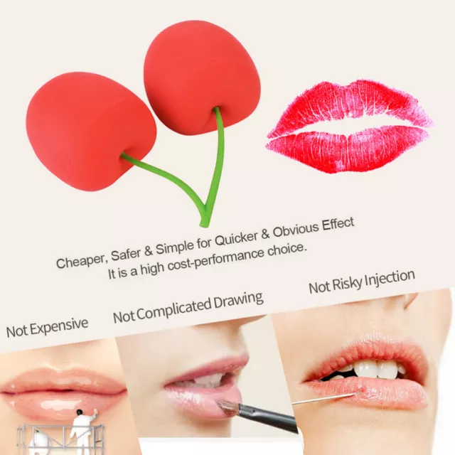 Lip Plumper Device Suction Pump Lips Filler Enhancer Cherry