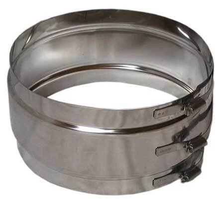 Wäscheschacht - Verbindungsschelle breit 125mm, Durchmesser DN300