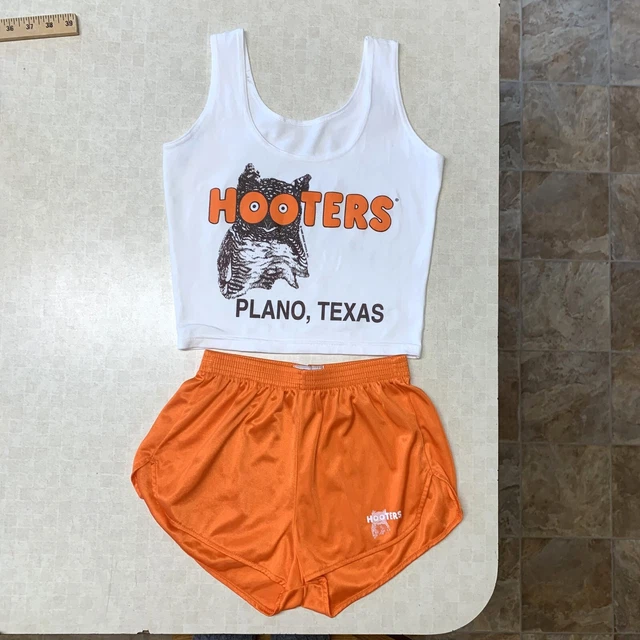 VINTAGE 1995 HOOTERS Plano Texas Work Uniform/Halloween Costume Size