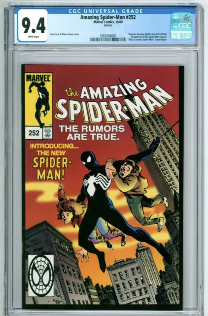 Amazing Spider-Man #252 REPRINT Marvel Comics/Toy Biz Legends ©2000 CGC 9.4