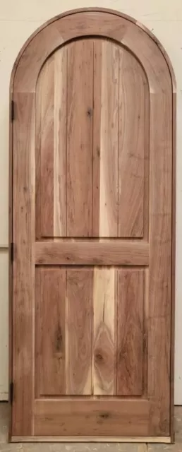 SOLID black walnut lumber arched top storybook winery DOOR speakeasy wroughtiron 2