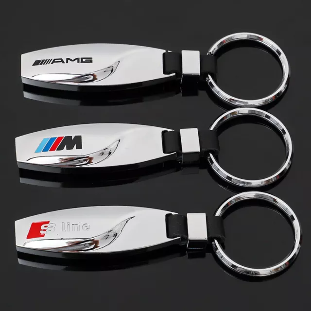 AUDI MERCEDES AMG BMW LUXUS deutsches Auto Enthusiast Schlüsselanhänger Anhänger METALL 8cm