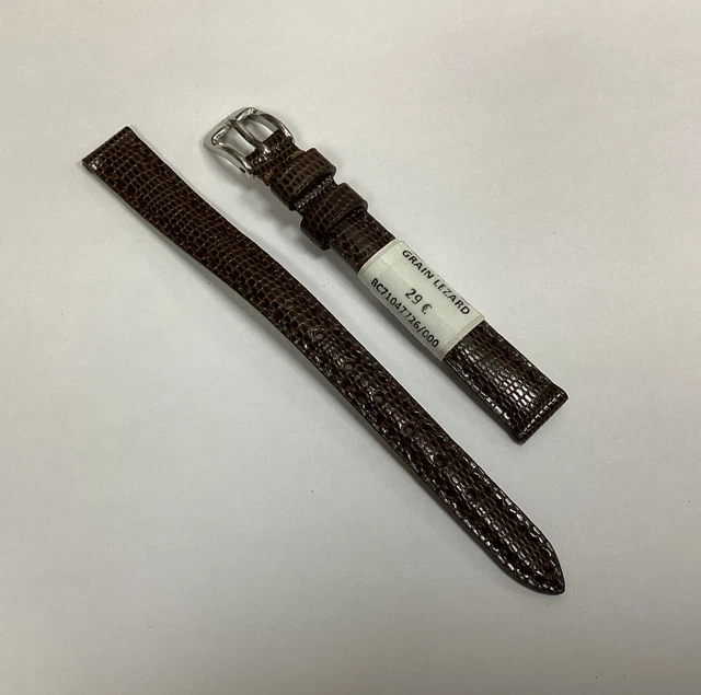 ZRC Bracelet de Montre 12MM - cuir grain lézard Rose - NEUF