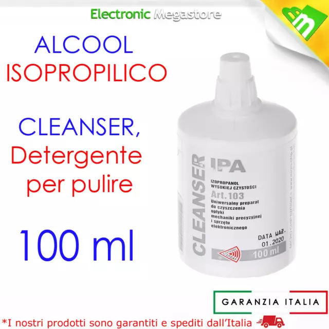 Alcool Isopropilico Puro 99% Disinfezione Pulizia Superfici Detersione Universal