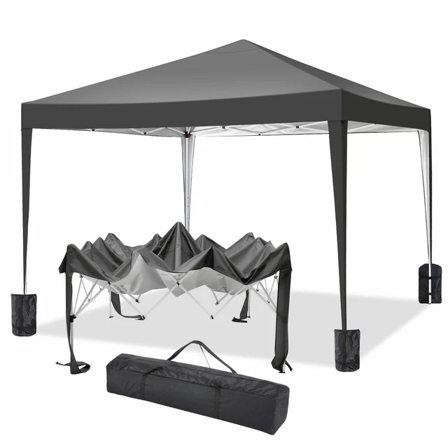 Pavillon 3x3 m Wasserdicht Faltpavillon Pop Up Partyzelt Gartenzelt UV Schutz