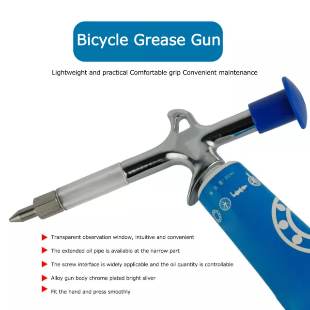 MTB Bearing Hub Axis Grease Gun Service Tools Manual Oiler Cycling Accessories