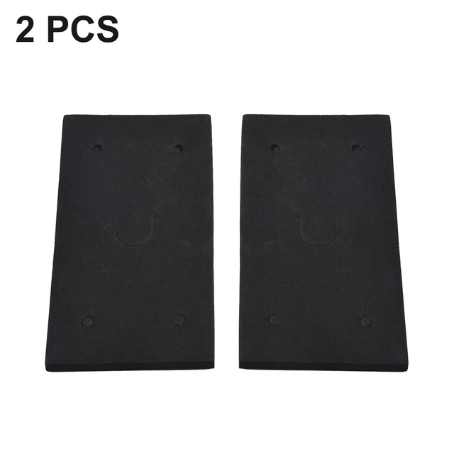 Lot De 2 Patins Arrière Auto-adhésifs Pour Ponceuse Makita 4510 - Mousse Noire, 4 Trous