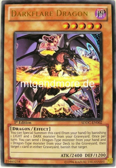 Yu-Gi-Oh! Darkflare Dragon - Premium Gold, 1st Edition, Gold Rare (PGLD-EN040)