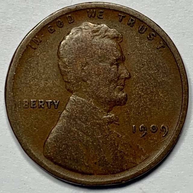 1909-P VDB Lincoln Wheat Cent Penny (M435)