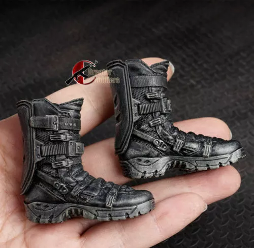 1:6 Men Tactical Boots Combat Solider Shoes For 12" Male Action Figure Body Toy