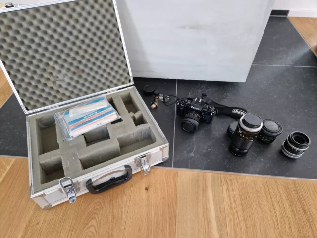 Spiegelreflexkamera Canon A-1 A1 analog mit 4 Objektiven und Koffer
