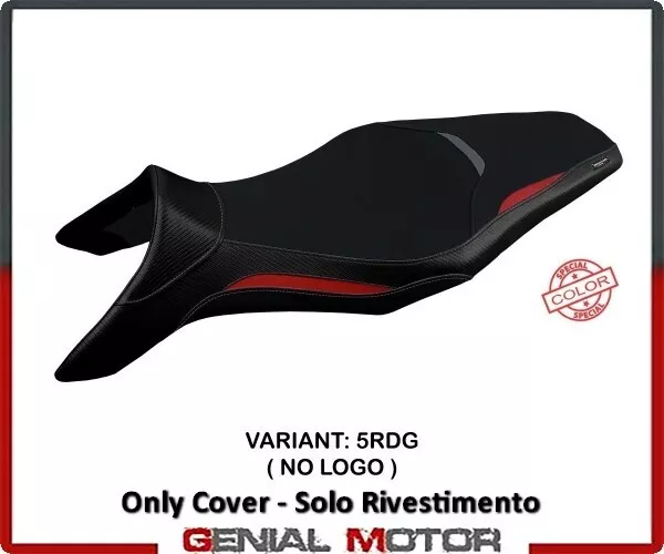 Housse de selle Asha Special Color Rouge-Gris(RDG)T.I.pour YAMAHA MT-09 13>2020