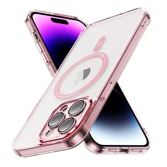 CLEAR Shockproof Case For Apple iPhone 15 14 13 12 11 Pro Max Xr MagSafe Cover 2